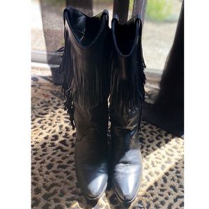Vintage Dingo fringe cowboy/ cowgirl boots